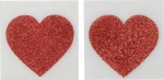 Cottelli Collection Titty Glitter Sticker Red