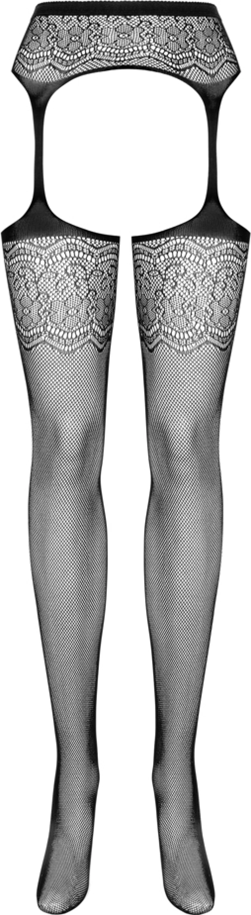 Obsessive S207 Outstanding Garter Stockings Black
