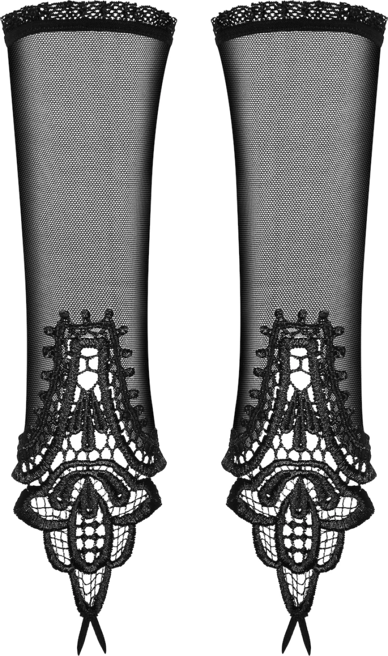 Obsessive Luiza Intriguing Mittens Black