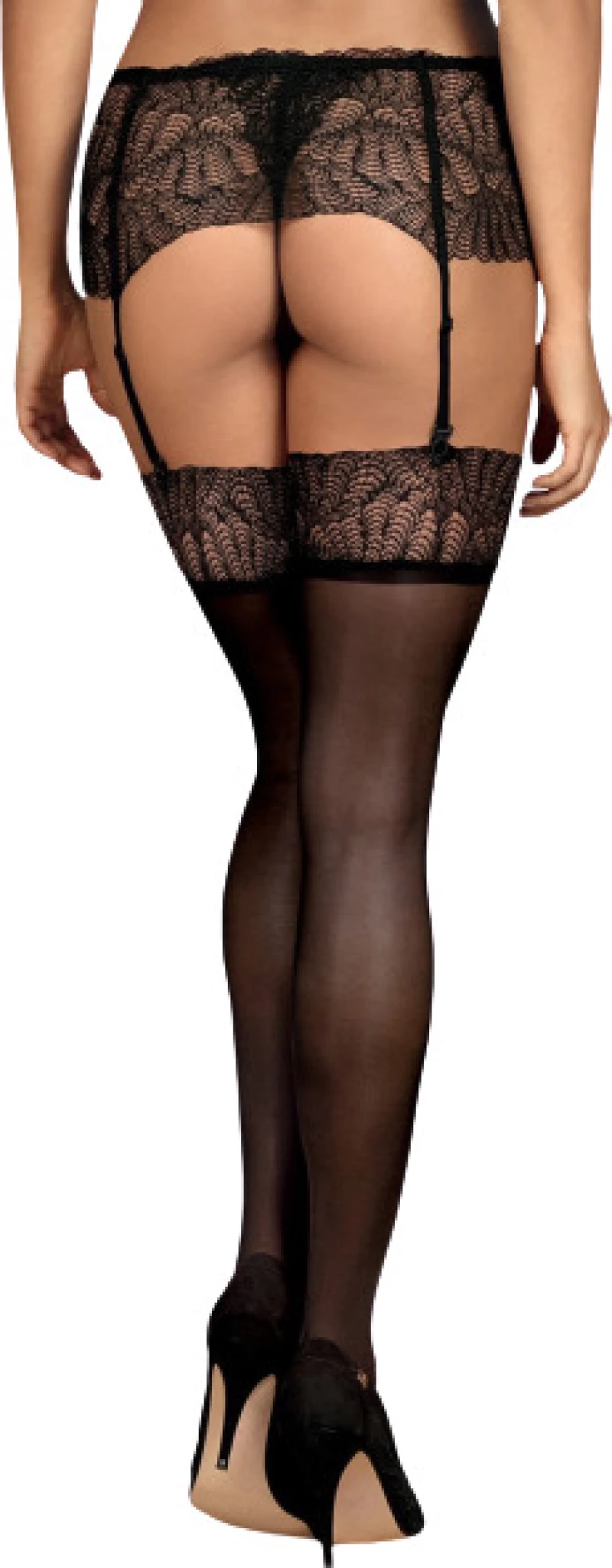 Obsessive Chiccanta Elegant Stockings Black