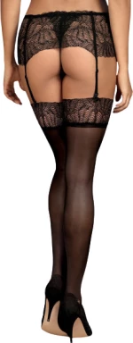 Obsessive Chiccanta Elegant Stockings Black