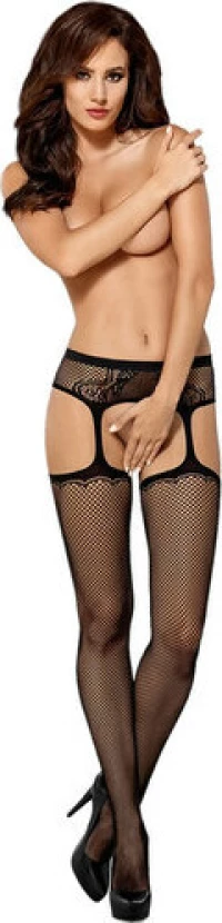 Obsessive S232 Sensual Garter Stockings Black