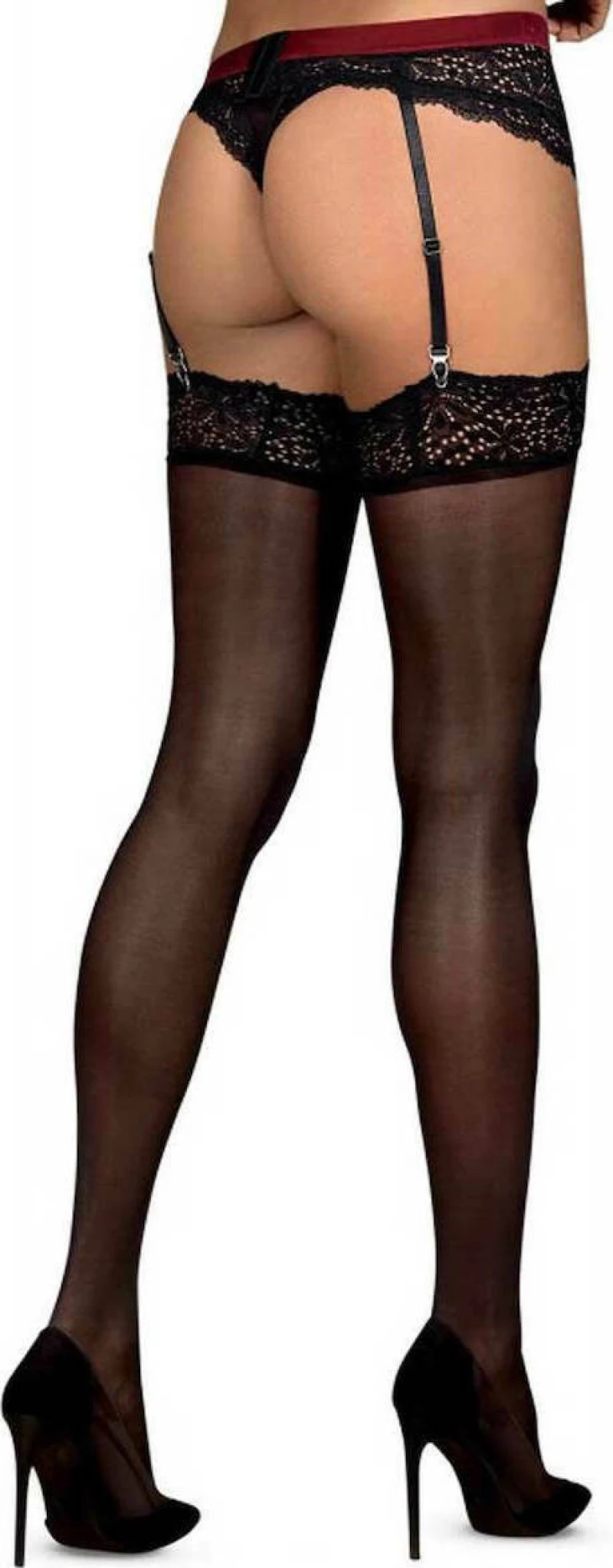 Obsessive Rossita Black Stockings