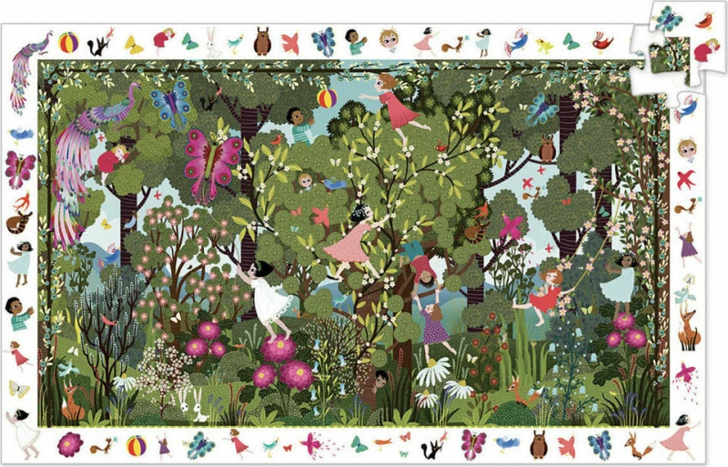 Παζλ Παρατήρησης - Κήπος με Νεράιδες 100pcs Djeco