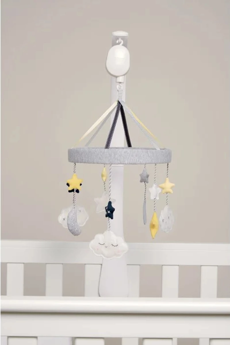 Mamas & Papas Musical Mobile Cloud White/Grey