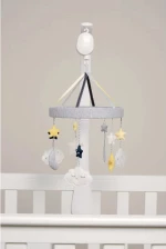 Mamas & Papas Musical Mobile Cloud White/Grey