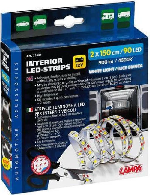 Lampa Interior Led-Strips 12V/150cm White