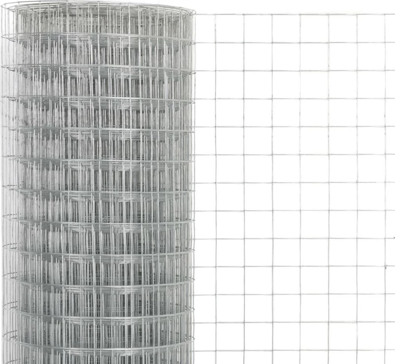 vidaXL Συρματόπλεγμα Τετράγωνο Ασημί 50x1000cm 143611