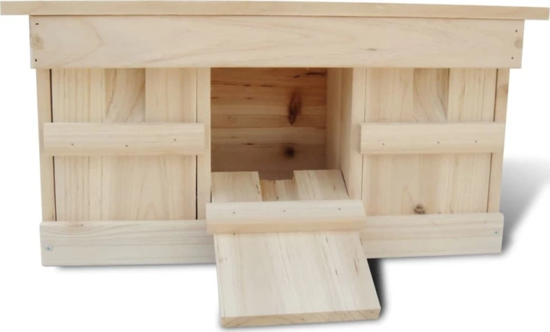 vidaXL Φωλιές Σπουργιτιών 2 τεμ. 44x15.5x21.5cm. Ξύλινες 276008