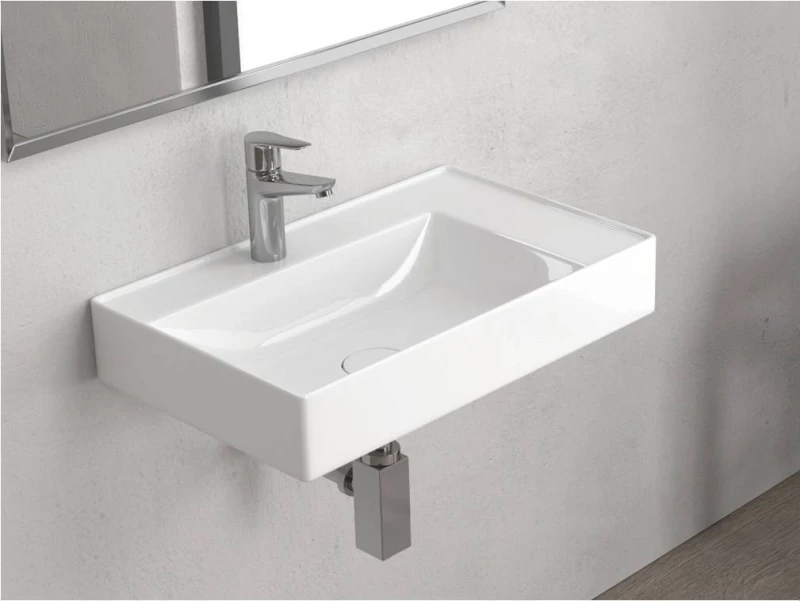 Karag Infinity 6160 Επιτοίχιος Κρεμαστός Νιπτήρας Πορσελάνης 60x38cm Λευκός