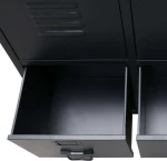 Ντουλάπι με Βιομηχανικό Στιλ Μαύρο 67 x 35 x 107 εκ. Μεταλλικό