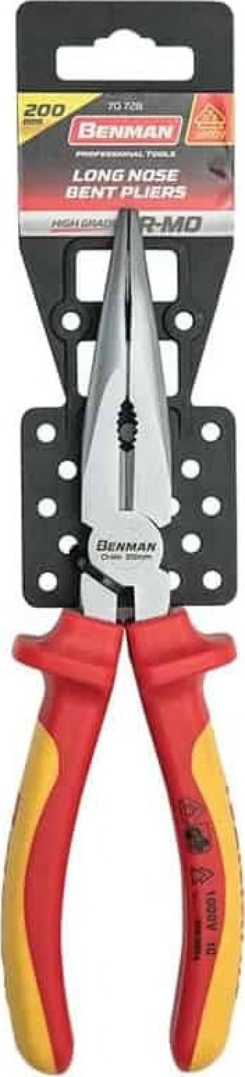 Benman 70728 Μυτοτσίμπιδο Κυρτό Ηλεκτρολόγου 200mm