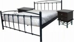 Κόμπος 2 Κρεβάτι Υπέρδιπλο Μεταλλικό 160x200cm