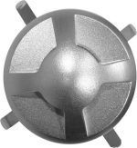 Adeleq Μεταλλικό Πλαίσιο Σποτ για 4 Θυρών για 9503-1W Σατινέ Ασημί