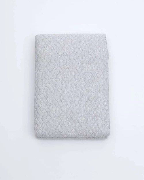 Ζακάρ Κουβερλί Κουβέρτα Γεωμετρικό Pattern Augerinos Μονή (170x260cm) Γκρι απαλό