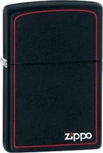 Zippo Αναπτήρας Λαδιού Αντιανεμικός σε Μαύρο χρώμα Classic Logo