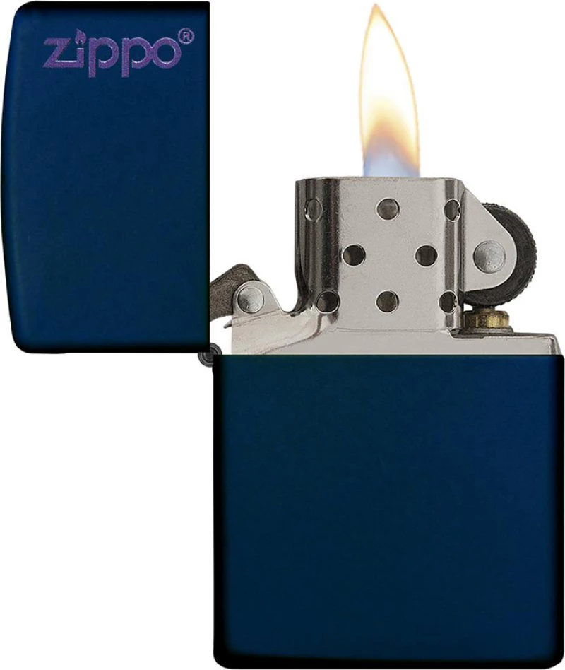 Zippo Αναπτήρας Λαδιού Αντιανεμικός Navy Blue Classic Logo