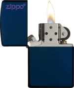 Zippo Αναπτήρας Λαδιού Αντιανεμικός Navy Blue Classic Logo