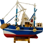 Ξύλινο Διακοσμητικό Καράβι Καΐκι 16x16cm