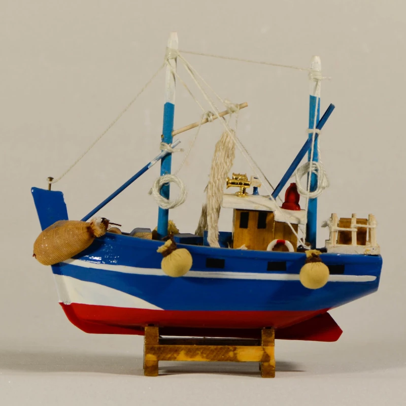 Ξύλινο Διακοσμητικό Καράβι Καΐκι 16x16cm