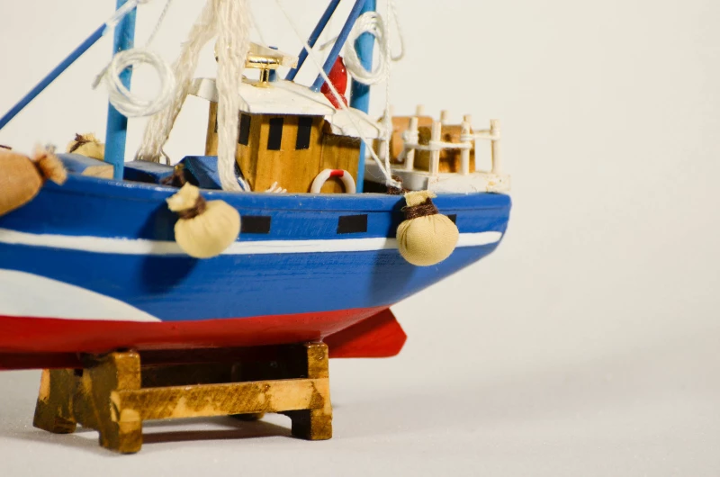 Ξύλινο Διακοσμητικό Καράβι Καΐκι 16x16cm