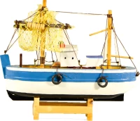 Ξύλινο Διακοσμητικό Καράβι Καΐκι 16x15cm