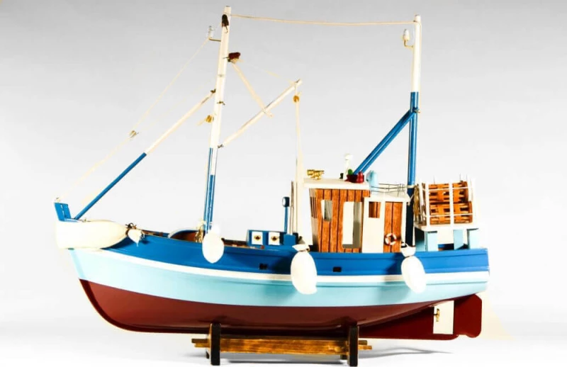 Ξύλινο Διακοσμητικό Καράβι Καΐκι 20x17cm