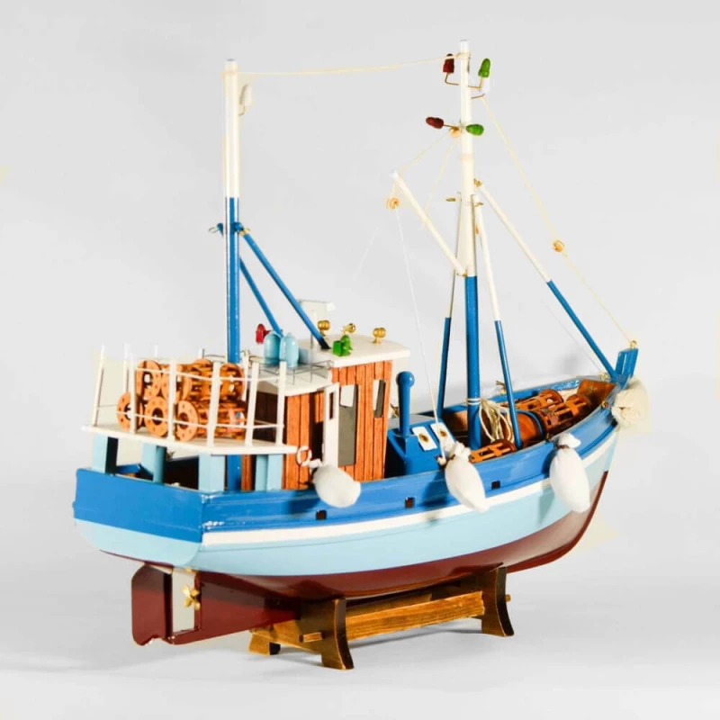 Ξύλινο Διακοσμητικό Καράβι Καΐκι 20x17cm