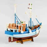 Ξύλινο Διακοσμητικό Καράβι Καΐκι 20x17cm