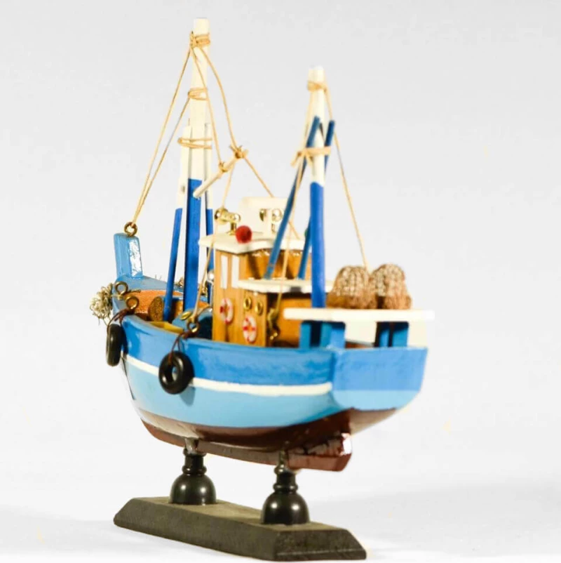 Ξύλινο Διακοσμητικό Καράβι Καΐκι 20x17cm