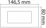 Aca Elec Modys Πλαίσιο 4 Στ. Μαύρο Ματ - Aca Elec - 10101433450