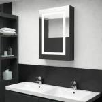 vidaXL 326489 Ορθογώνιος Καθρέπτης Μπάνιου με Ντουλάπι 50x70cm