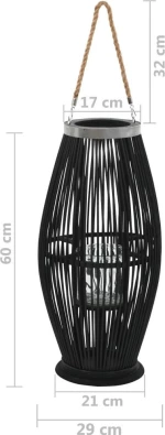 vidaXL Κηροπήγιο Ξύλινο 29x29x60cm