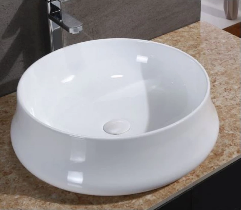 KLP Irene Επικαθήμενος Νιπτήρας Πορσελάνης 40x40cm Λευκός