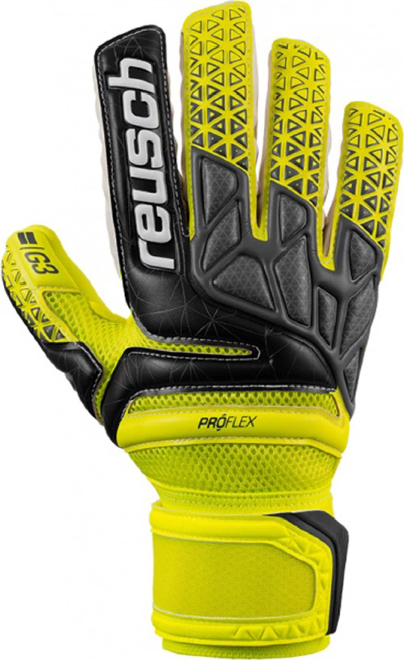 Reusch Prisma Prime G3 Negative Cut Finger Support Γάντια Τερματοφύλακα Ενηλίκων Κίτρινα