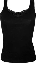 Minerva Βαμβακερά Γυναικεία Φανελάκια Μαύρα 2Pack