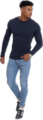 Tommy Hilfiger Ανδρικό Πουλόβερ Μακρυμάνικο Navy Μπλε