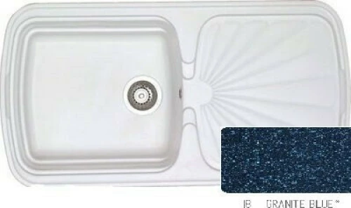 Sanitec Classic 306 Ένθετος Νεροχύτης 96x51cm Granite Blue