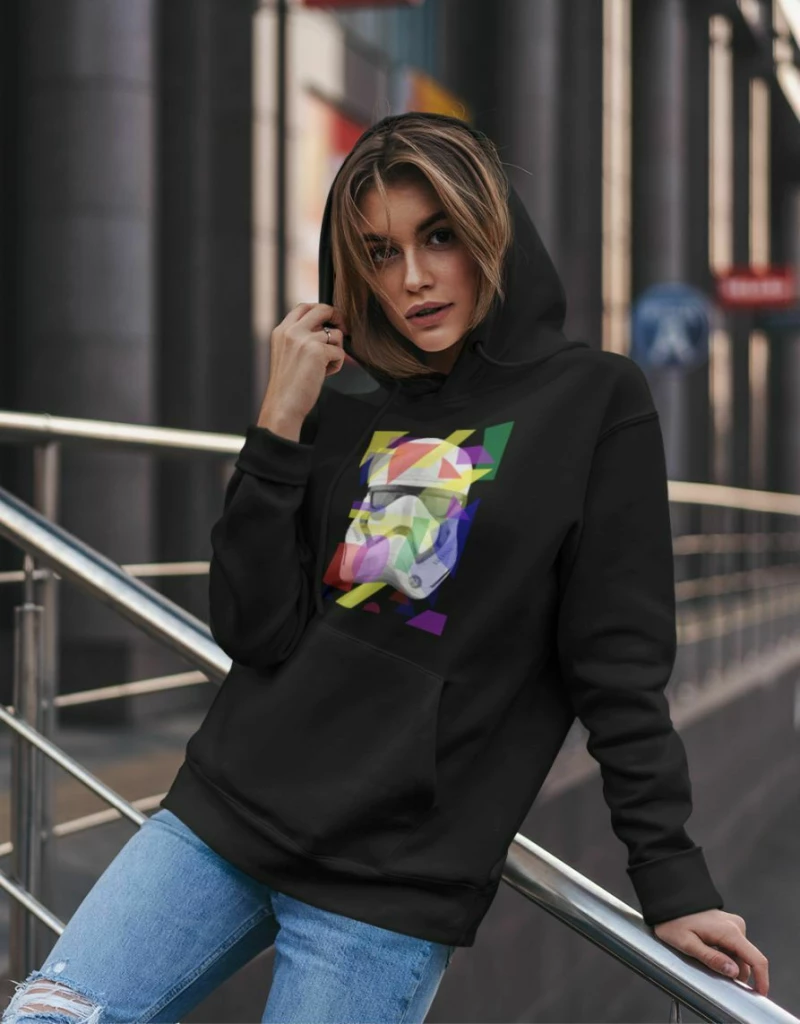 Stormtrooper w Hoodie - BLACK