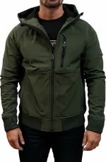 Emerson 212.EM11.71 Ανδρικό Μπουφάν Softshell για Άνοιξη Army Green / Grey