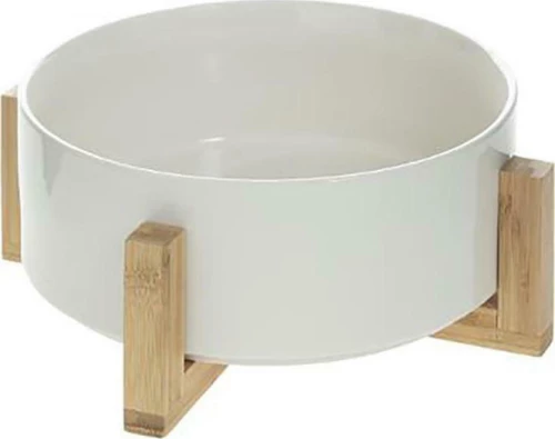 Plastona Σαλατιέρα Κεραμική Λευκή 27.2x27.2cm