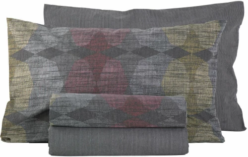 Nef-Nef Σετ Σεντόνια Υπέρδιπλα 240x270 Force Honey / Bordo