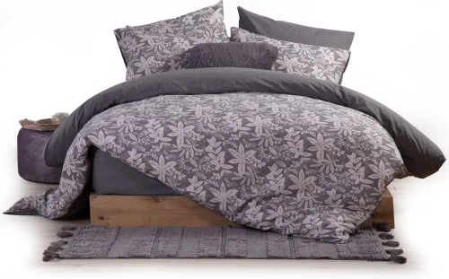 Nef-Nef Σετ Σεντόνια Διπλά 200x270 Matis Anthracite