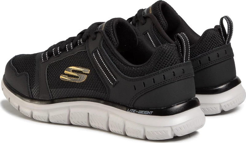 Skechers Track Knockhill Ανδρικά Αθλητικά Παπούτσια Running Μαύρα