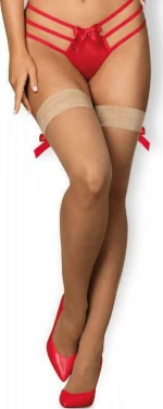 Obsessive Giftella Backseam Stockings Red