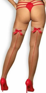 Obsessive Giftella Backseam Stockings Red