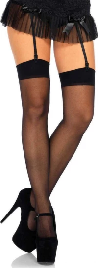 Leg Avenue Sheer Stockings Black