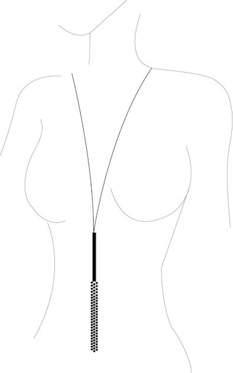 Bijoux Indiscrets Magnifique Necklace Whip Silver