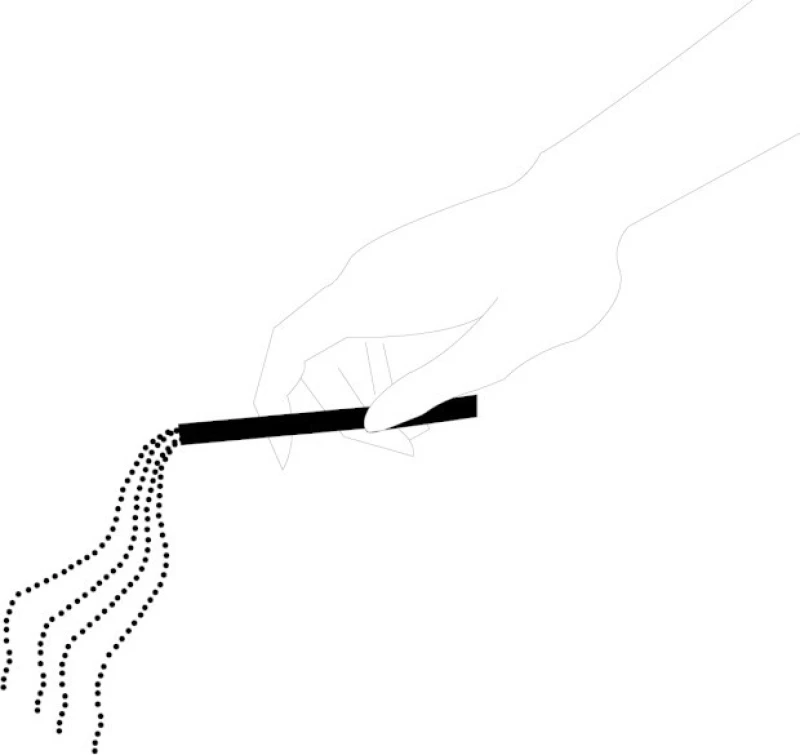 Bijoux Indiscrets Magnifique Necklace Whip Silver