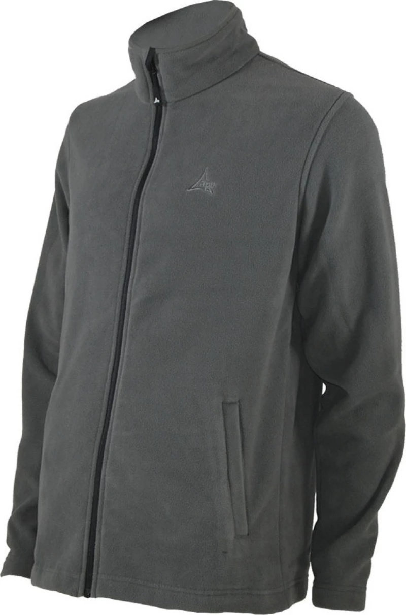 apu 80512 Ανδρική Ζακέτα Fleece με Φερμουάρ Γκρι